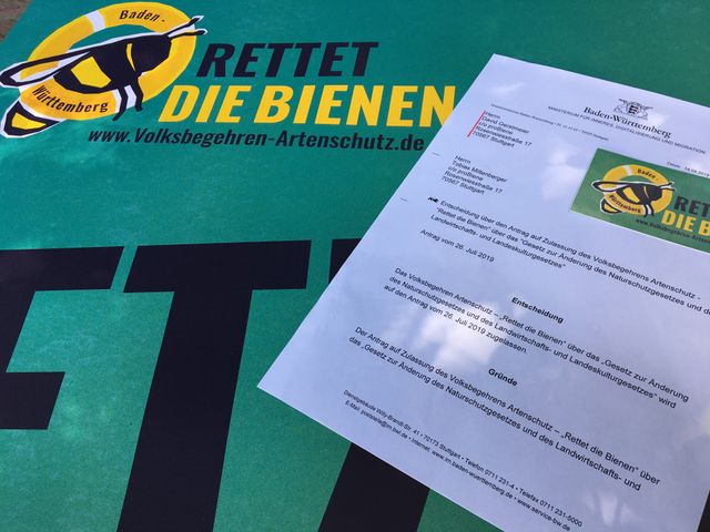 Volksbegehren „Rettet die Bienen“ startet am 24. September 2019