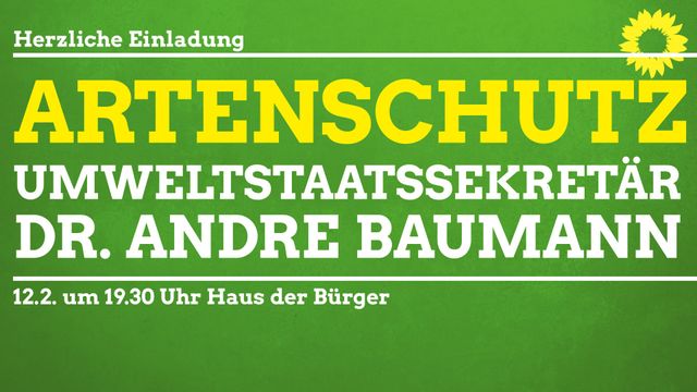 12. Februar: Veranstaltung zu Artenschutz, Landwirtschaft, Agrar- und Umweltpolitik