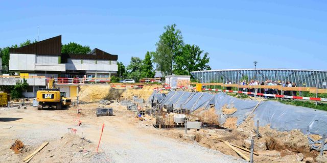 Besuch der Baustelle der Neuen Mitte