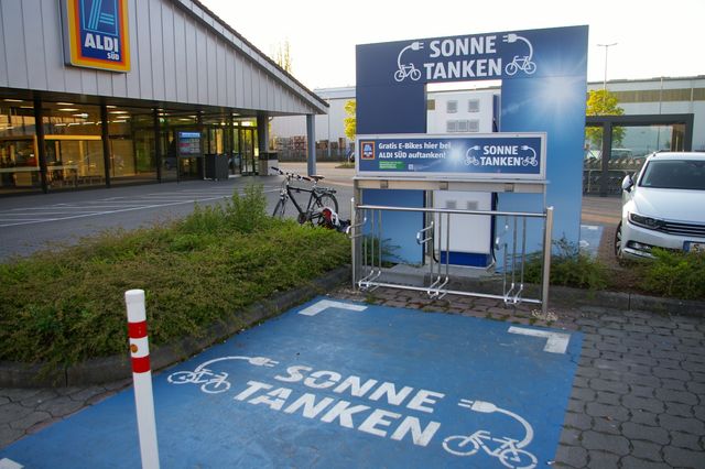 Ladestationen für Pedelecs-/E-Bike während der Gartenschau in Remseck